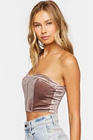 Velvet Sweetheart Tube Top