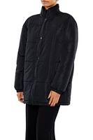 Quilted Longline Puffer Jacket