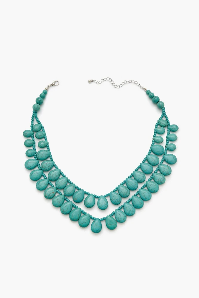 Faux Stone Statement Necklace