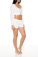 Cherry Print Pajama Shorts