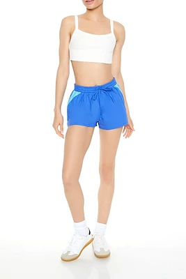 Colorblock Drawstring Shorts