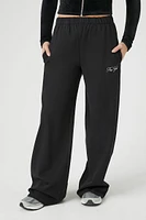 Fleece New York Graphic Pants