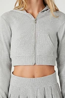 Cropped Zip-Up Hoodie