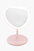 LED Heart Tabletop Mirror