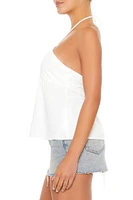 Split-Hem Halter Top