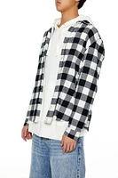 Plaid Curved-Hem Shirt