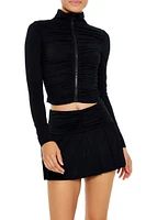 Active Ruched Zip-Up Jacket