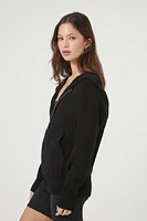 Hooded Zip-Up Sweater