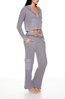 Mid-Rise Thermal Pajama Cargo Pants