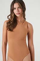 Sweater-Knit Sleeveless Bodysuit