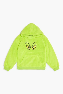 Kids Grinch Plush Hoodie (Girls + Boys)