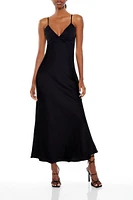 Satin Cutout Maxi Slip Dress