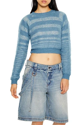 Striped Cropped Sweater