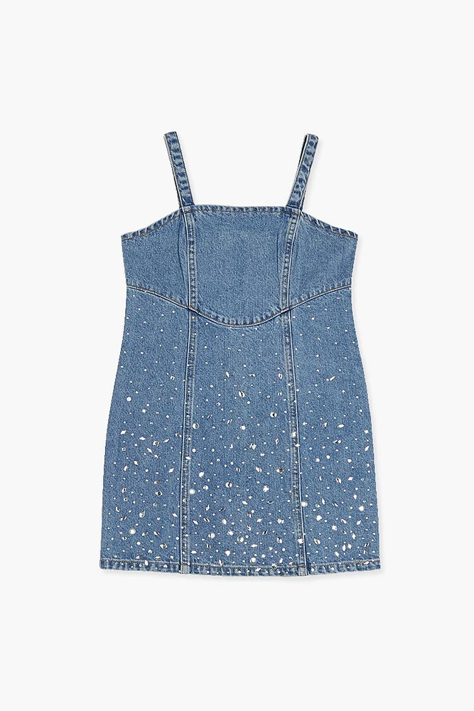 Girls Rhinestone Denim Dress (Kids)