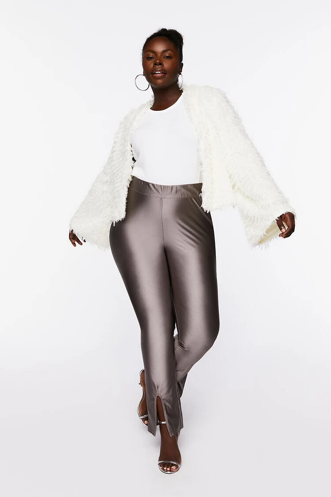 Plus Split Hem Leggings