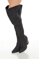 Denim Over-the-Knee Boots