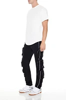 Striped Slim-Fit Cargo Pants