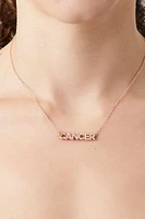 Rhinestone Astrology Pendant Necklace