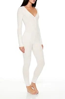 Long-Sleeve Pajama Jumpsuit