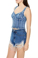 Denim Corset Tank Top