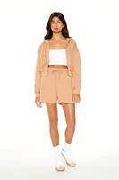Basic Fleece Zip-Up Hoodie