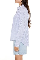 Poplin Striped Pocket Shirt