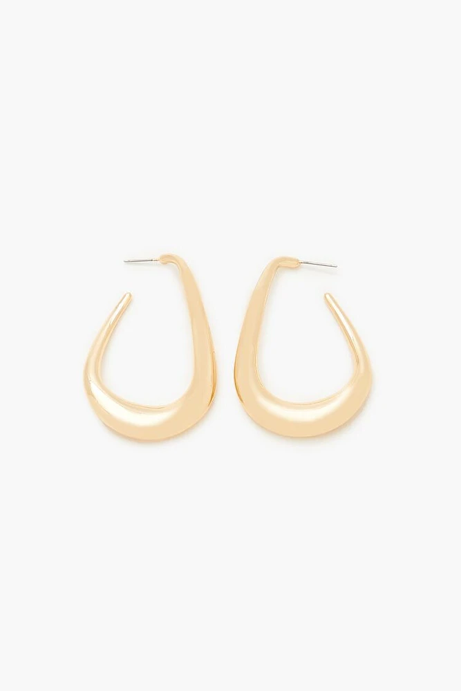 Geo Hoop Earrings