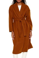 Tie-Waist Trench Wrap Coat