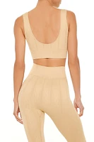 Seamless Cable Knit Sports Bra