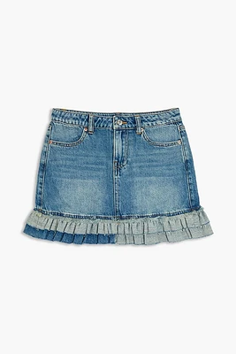 Girls Layered Denim Skirt (Kids)