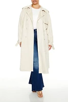 Plus Notched Trench Coat