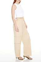 Toggle Drawstring Cargo Joggers