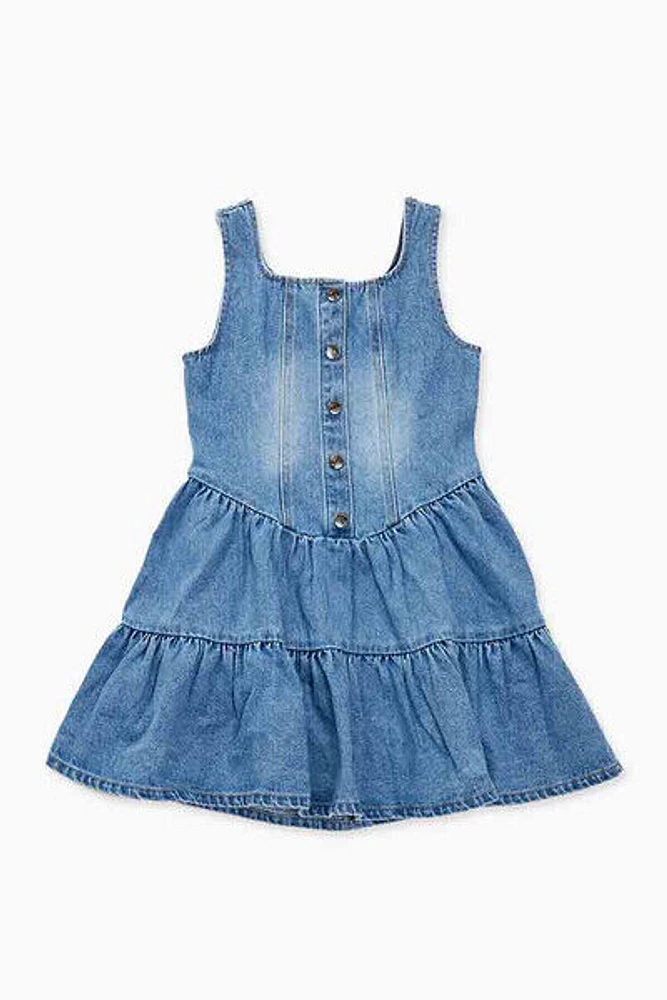 Girls Denim A-Line Dress (Kids)