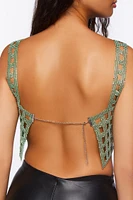 Open-Back Chainmail Crop Top