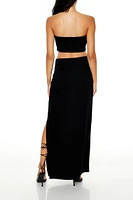 Tube Crop Top & Maxi Skirt Set