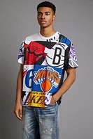 Unisex NBA Graphic Patchwork Tee