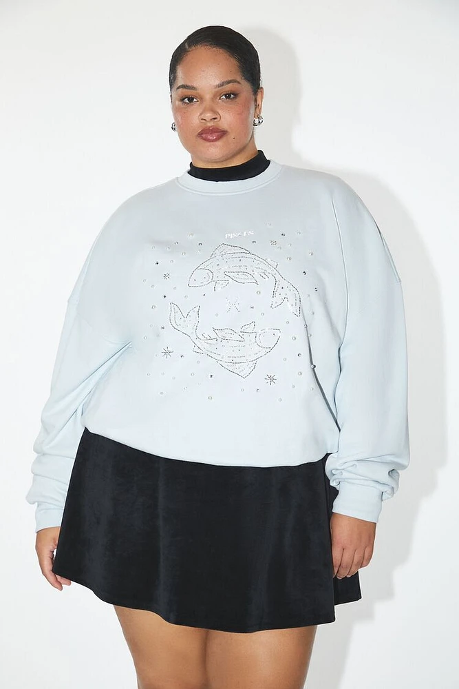 Plus Beaded Pisces Pullover