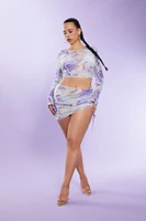 Plus Size Sarong Swim Cover-Up Skirt