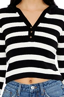 Striped Cropped Sweater