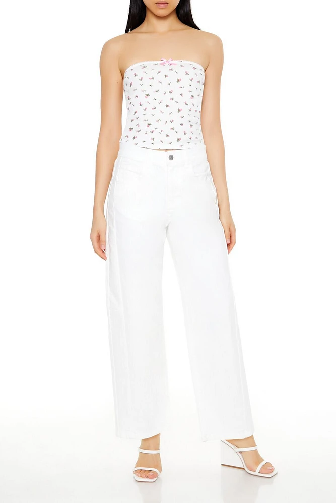 Baggy Twill High-Rise Pants