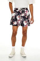 Floral Print Swim Trunks