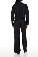 Wide-Leg Trouser Pants