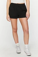 Twill Mid-Rise Cuffed Shorts