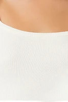 Ribbed Knit Long-Sleeve Bodysuit