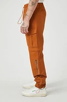 Twill Drawstring Cargo Joggers