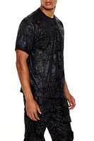 Textured Crew Neck Tee