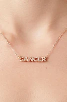 Rhinestone Astrology Pendant Necklace
