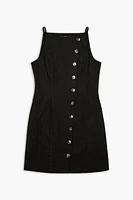 Button-Front Cami Mini Dress