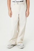 Girls Wide-Leg Utility Pants (Kids)