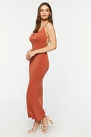 Cowl Neck Crisscross Maxi Dress